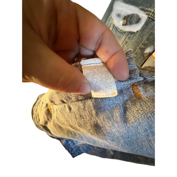 Vintage Nickelodeon Nick at Nite Denim Jacket Stanley Desantis Mens XX Large Pro - Picture 4 of 6